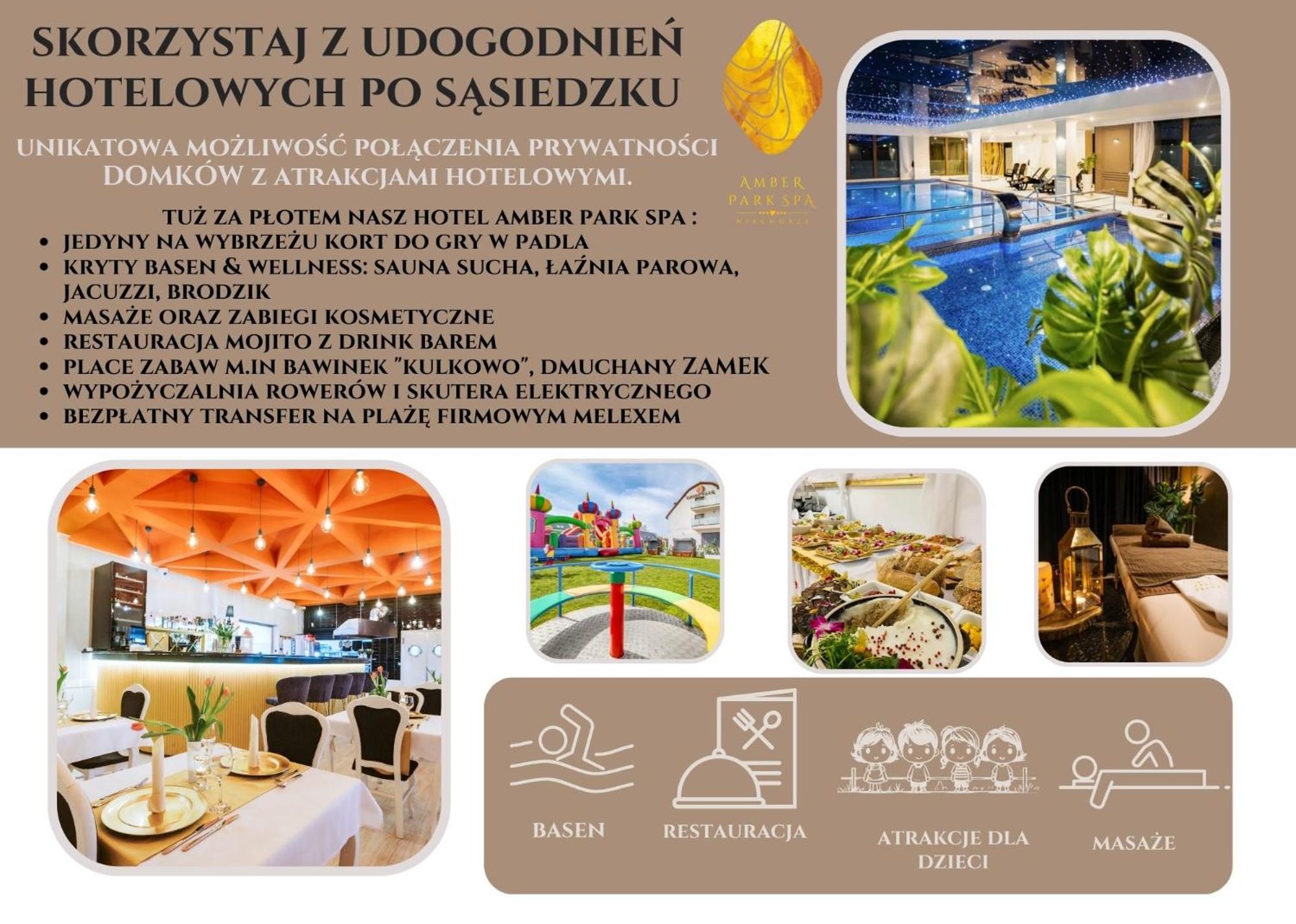Olivina Park Spa - Domki Z Dostepem Do Krytego Basenu, Saun, Wyzywienia I Atrakcji Dla Dzieci Niechorze Luaran gambar